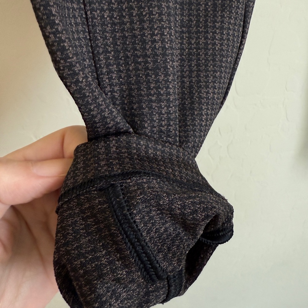 Athleta Delancey Houndstooth Tight Pant Legging Women Medium Black Brown - Picture 5 of 14